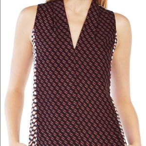 BCBGMAXAZRIA multicolor Cathleen Blouse size XXS